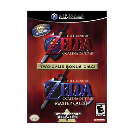 Representative pre-owned Zelda Ocarina of Time Master Quest (GameCube), white product reference.