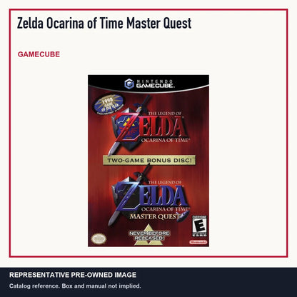 Representative pre-owned Zelda Ocarina of Time Master Quest (GameCube), minimal product layout.