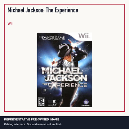 Representative pre-owned Michael Jackson: The Experience (Wii), minimal product layout.
