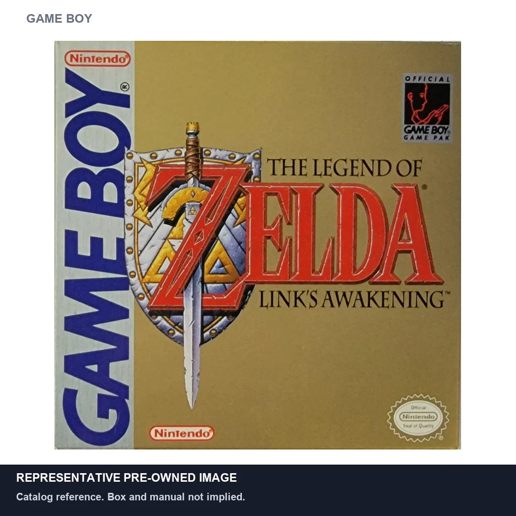 Representative pre-owned Zelda Link's Awakening (Game Boy), white product reference.