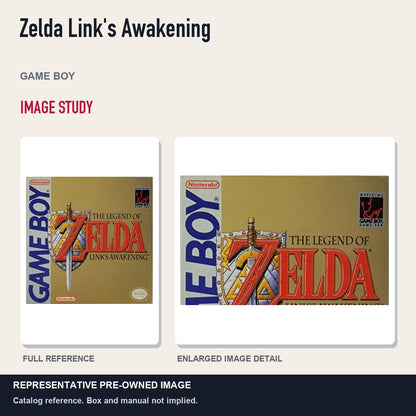 Representative pre-owned Zelda Link's Awakening (Game Boy), full image and detail.