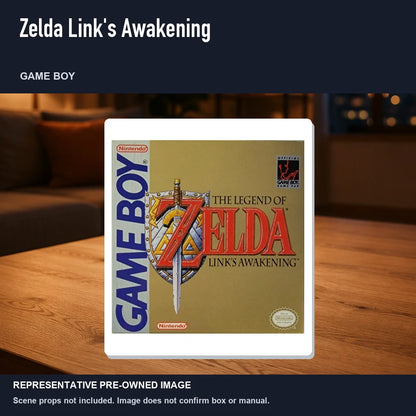 Representative pre-owned Zelda Link's Awakening (Game Boy), product image in a styled room scene.