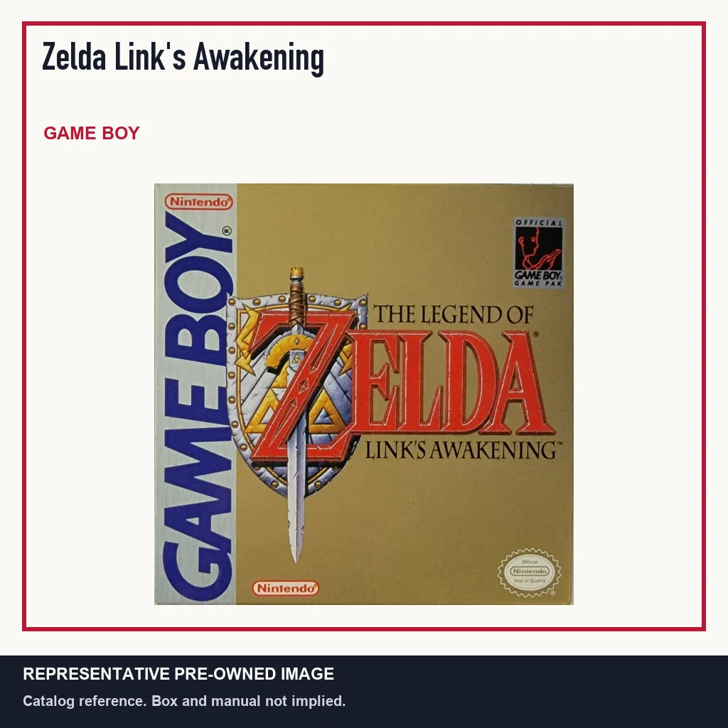 Representative pre-owned Zelda Link's Awakening (Game Boy), minimal product layout.