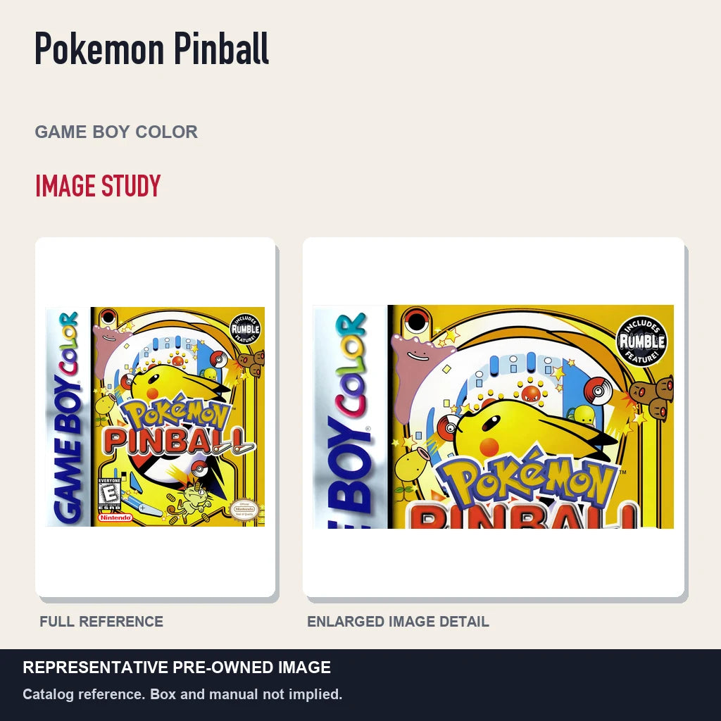 Representative pre-owned Pokemon Pinball (Game Boy Color), full image and detail.