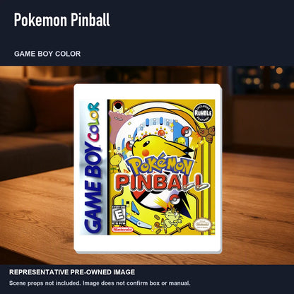 Representative pre-owned Pokemon Pinball (Game Boy Color), product image in a styled room scene.