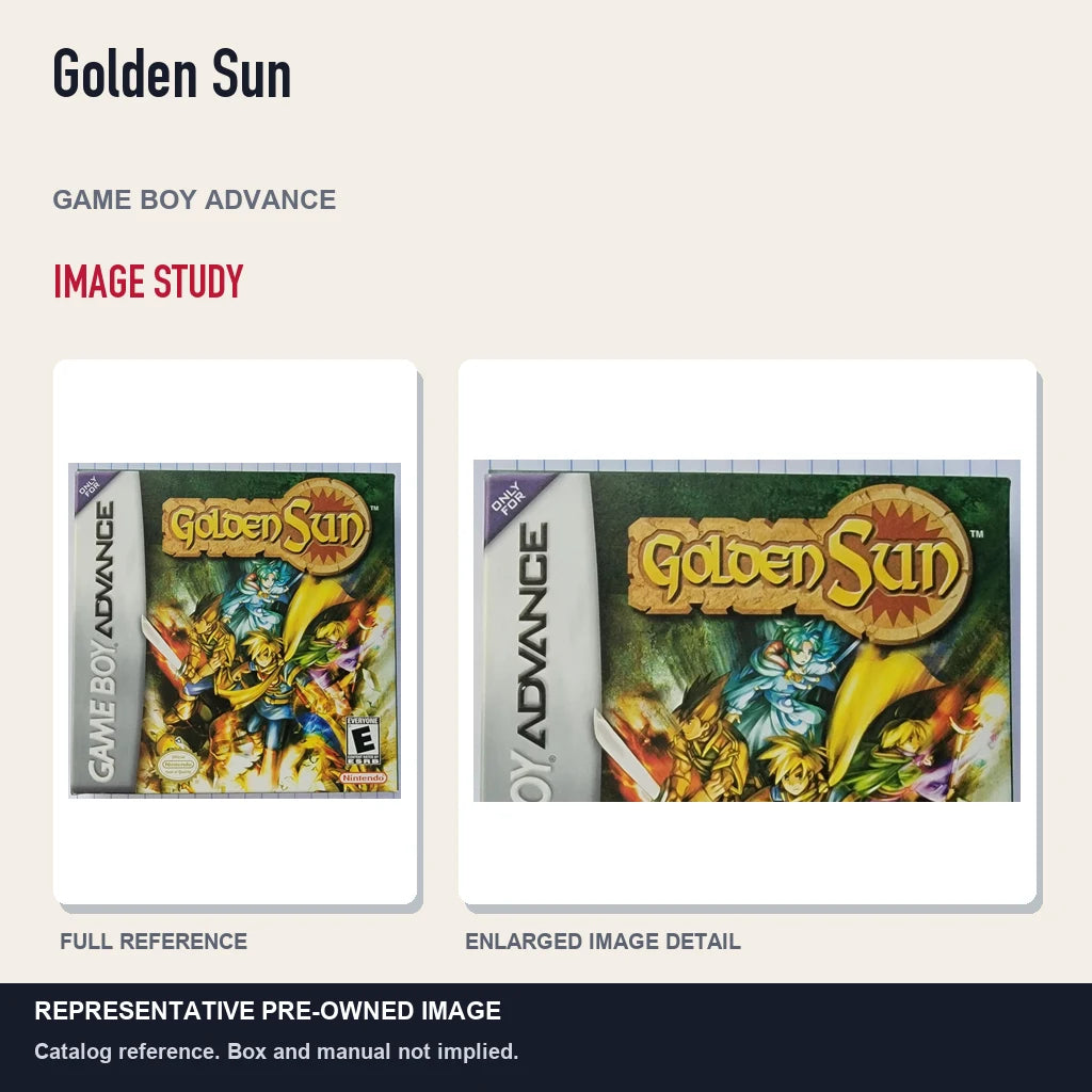 Representative pre-owned Golden Sun (Game Boy Advance), full image and detail.