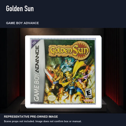 Representative pre-owned Golden Sun (Game Boy Advance), product image on a display panel.