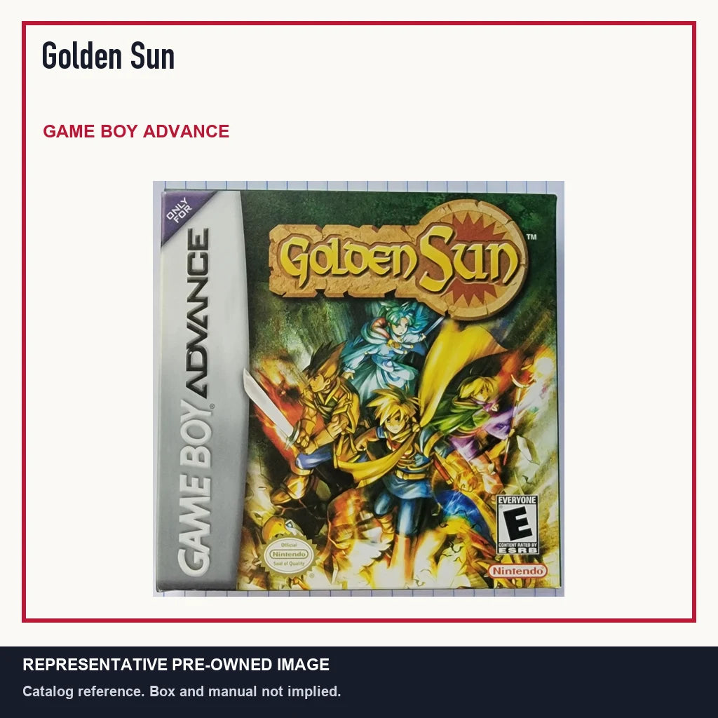 Representative pre-owned Golden Sun (Game Boy Advance), minimal product layout.