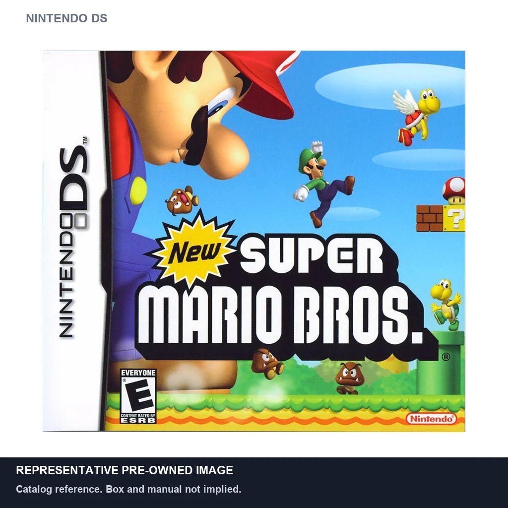 Representative pre-owned New Super Mario Bros (Nintendo DS), white product reference.