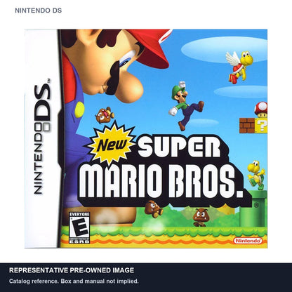Representative pre-owned New Super Mario Bros (Nintendo DS), white product reference.