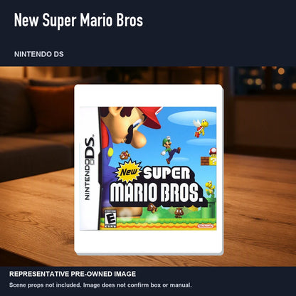 Representative pre-owned New Super Mario Bros (Nintendo DS), product image in a styled room scene.