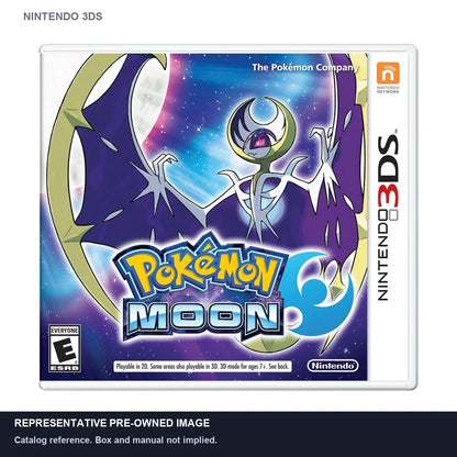 Representative pre-owned Pokemon Moon (Nintendo 3DS), white product reference.