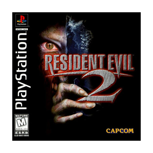 Representative pre-owned Resident Evil 2 (PlayStation 1), white product reference.