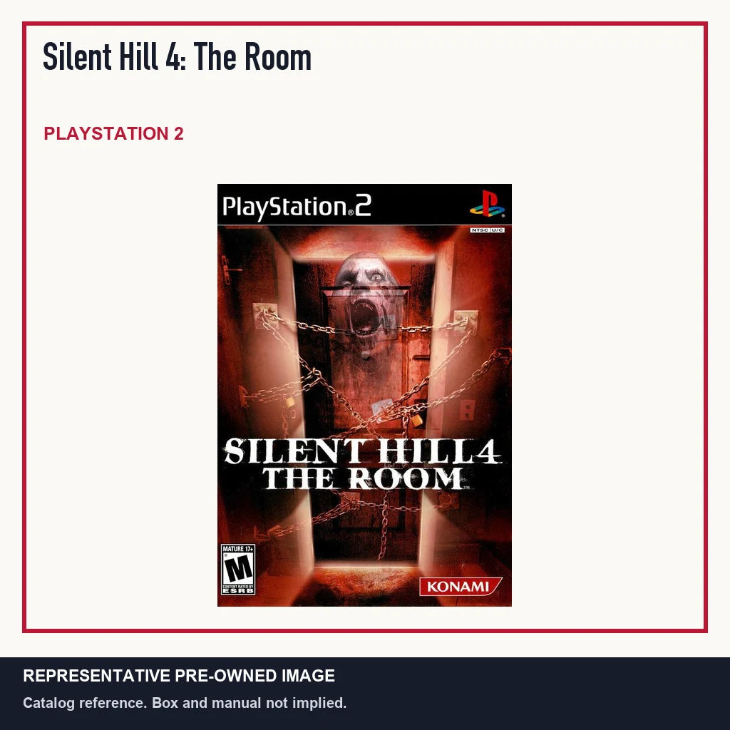 Representative pre-owned Silent Hill 4: The Room (PlayStation 2), minimal product layout.