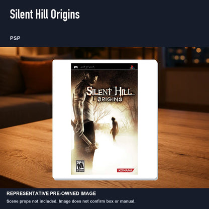 Representative pre-owned Silent Hill Origins (PSP), product image in a styled room scene.