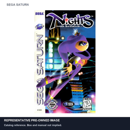 Representative pre-owned Nights into Dreams (Sega Saturn), white product reference.