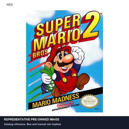 Representative pre-owned Super Mario Bros 2 (NES), white product reference.