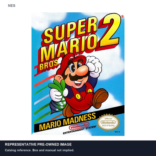 Representative pre-owned Super Mario Bros 2 (NES), white product reference.