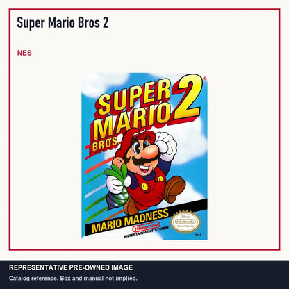 Representative pre-owned Super Mario Bros 2 (NES), minimal product layout.