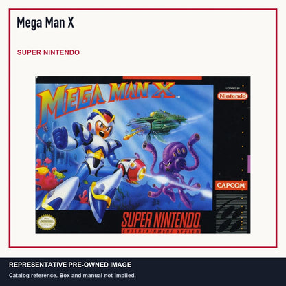 Representative pre-owned Mega Man X (Super Nintendo), minimal product layout.