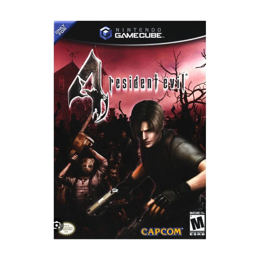 Representative pre-owned Resident Evil 4 (GameCube), white product reference.