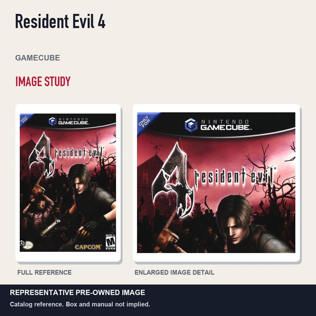 Representative pre-owned Resident Evil 4 (GameCube), full image and detail.