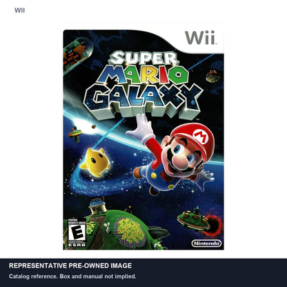 Representative pre-owned Super Mario Galaxy (Wii), white product reference.