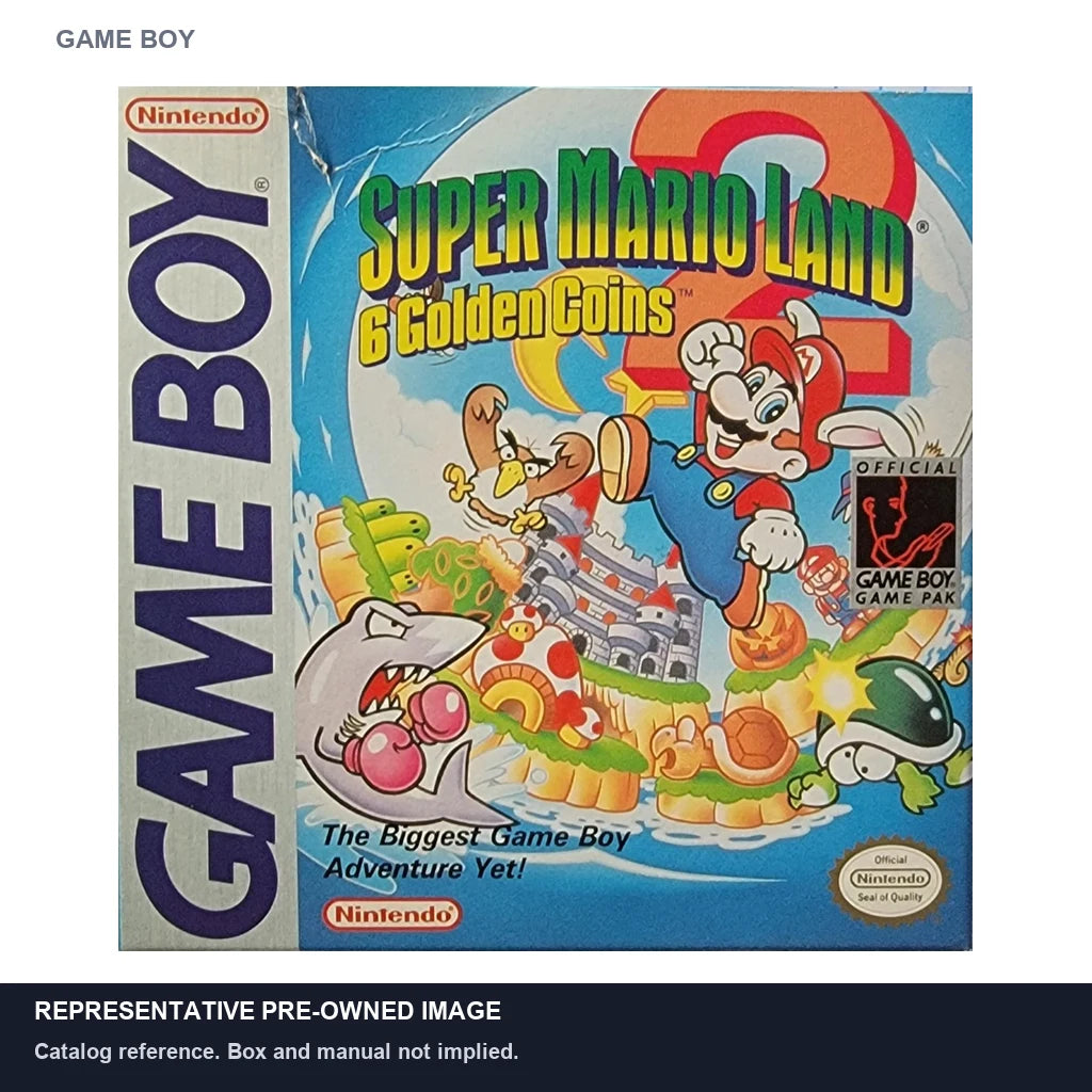 Representative pre-owned Super Mario Land 2 (Game Boy), white product reference.