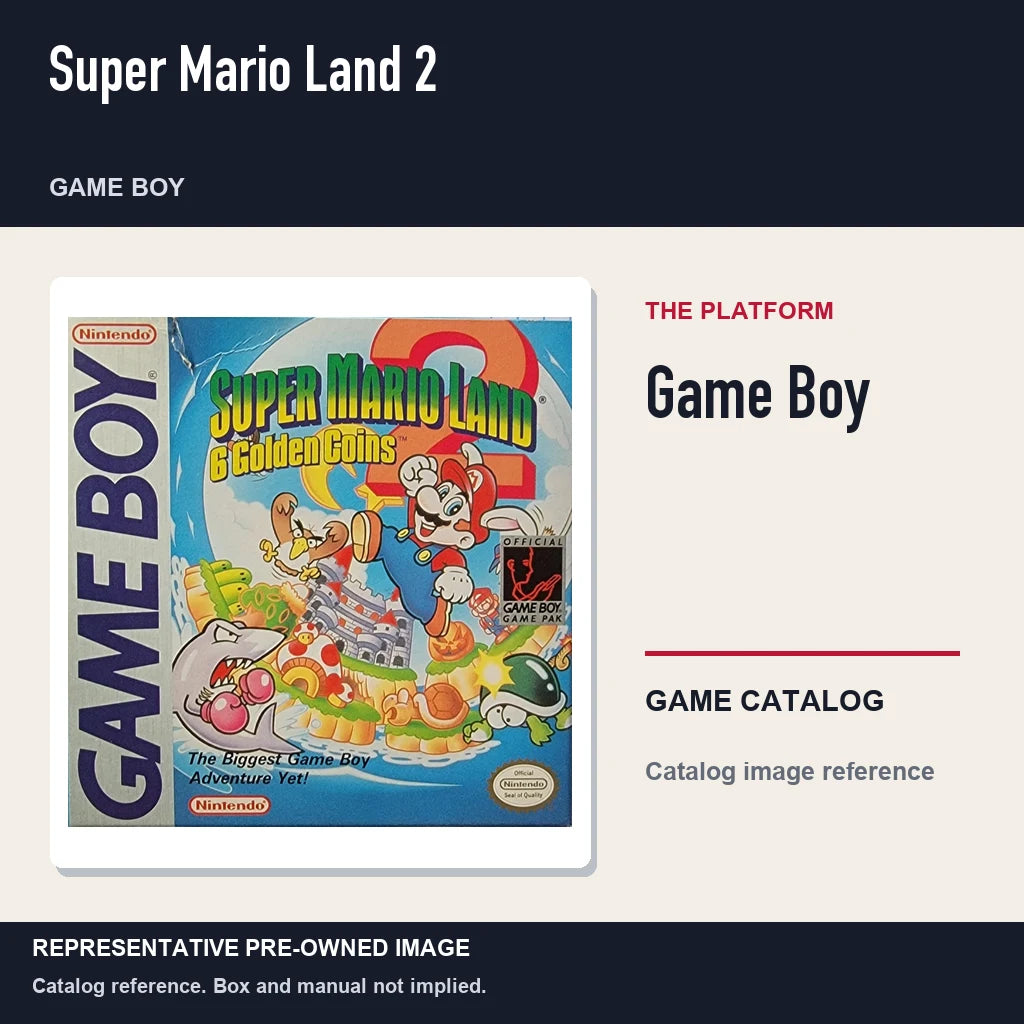 Representative pre-owned Super Mario Land 2 (Game Boy), platform product layout.