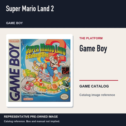 Representative pre-owned Super Mario Land 2 (Game Boy), platform product layout.