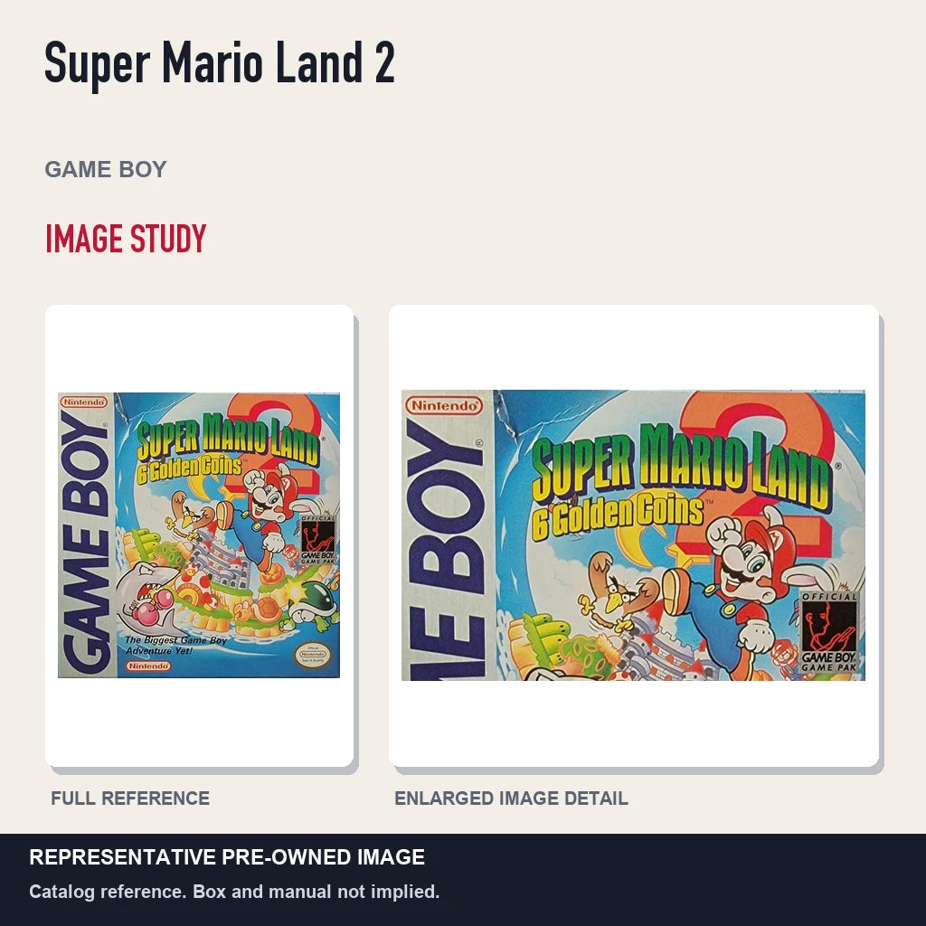 Representative pre-owned Super Mario Land 2 (Game Boy), full image and detail.