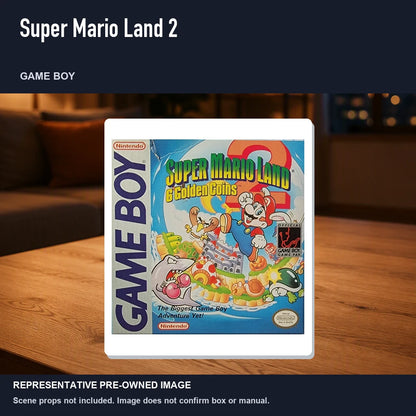 Representative pre-owned Super Mario Land 2 (Game Boy), product image in a styled room scene.