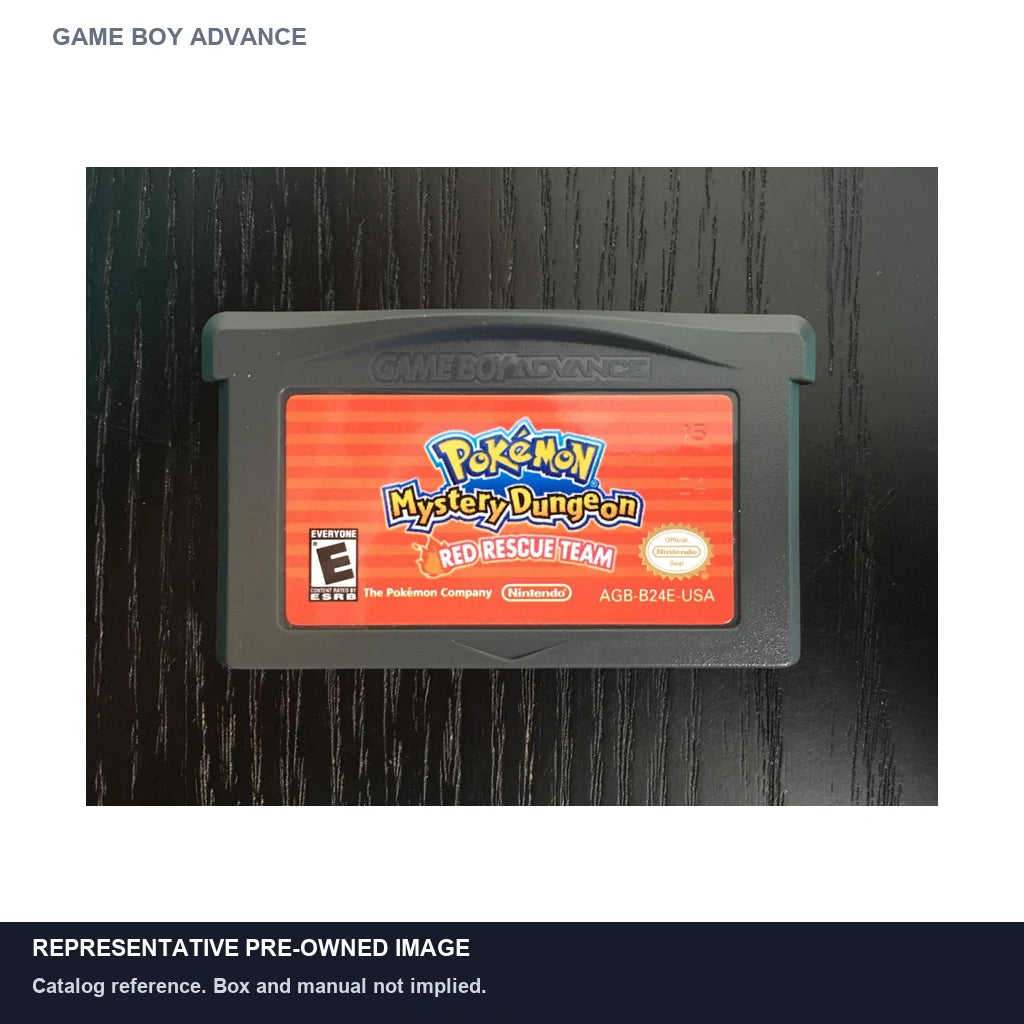 Representative pre-owned Pokemon Mystery Dungeon Red Rescue Team (Game Boy Advance), white product reference.