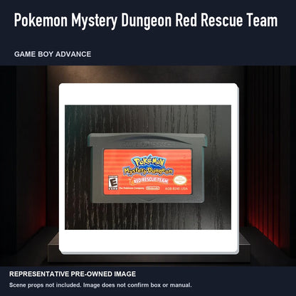 Representative pre-owned Pokemon Mystery Dungeon Red Rescue Team (Game Boy Advance), product image on a display panel.
