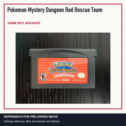 Representative pre-owned Pokemon Mystery Dungeon Red Rescue Team (Game Boy Advance), minimal product layout.