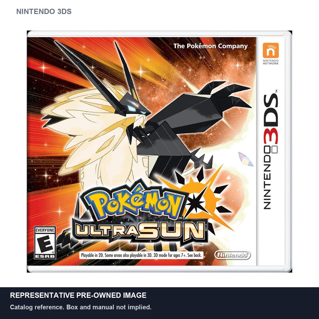 Representative pre-owned Pokemon Ultra Sun (Nintendo 3DS), white product reference.