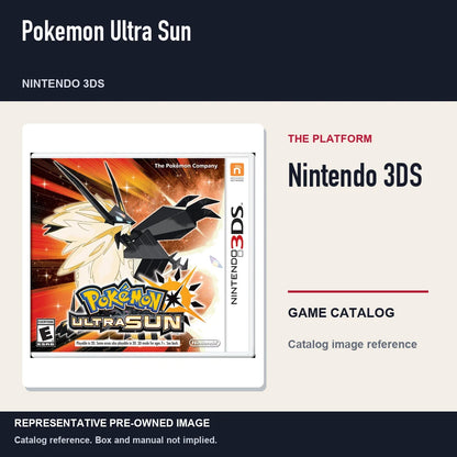 Representative pre-owned Pokemon Ultra Sun (Nintendo 3DS), platform product layout.
