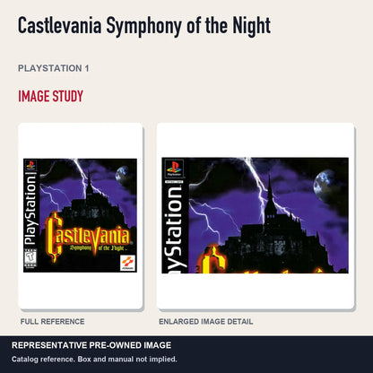 Representative pre-owned Castlevania Symphony of the Night (PlayStation 1), full image and detail.