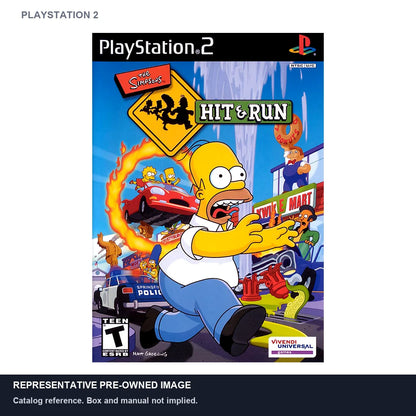Representative pre-owned The Simpsons Hit and Run (PlayStation 2), white product reference.