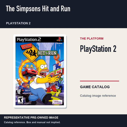 Representative pre-owned The Simpsons Hit and Run (PlayStation 2), platform product layout.