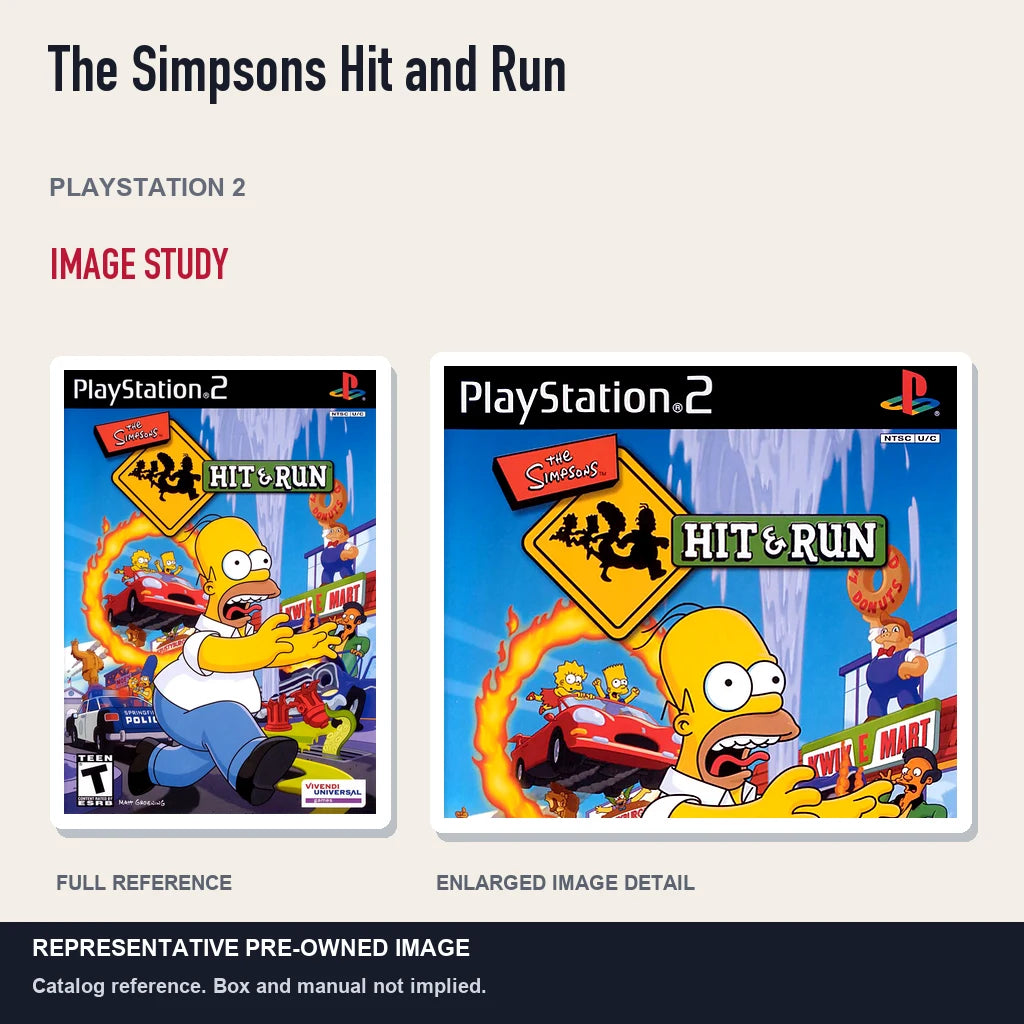 Representative pre-owned The Simpsons Hit and Run (PlayStation 2), full image and detail.