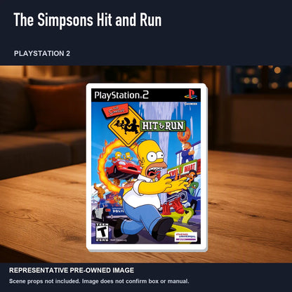 Representative pre-owned The Simpsons Hit and Run (PlayStation 2), product image in a styled room scene.
