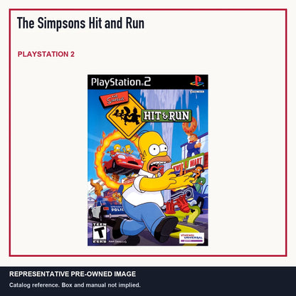 Representative pre-owned The Simpsons Hit and Run (PlayStation 2), minimal product layout.