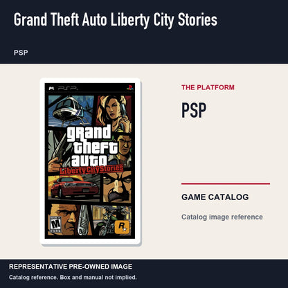 Representative pre-owned Grand Theft Auto Liberty City Stories (PSP), platform product layout.