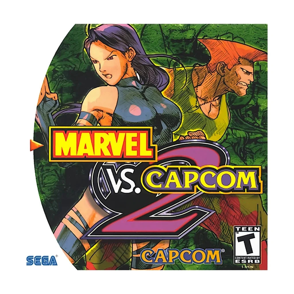 Representative pre-owned Marvel vs Capcom 2 (Sega Dreamcast), white product reference.
