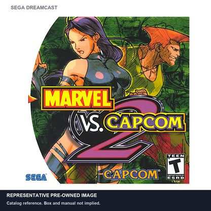 Representative pre-owned Marvel vs Capcom 2 (Sega Dreamcast), white product reference.