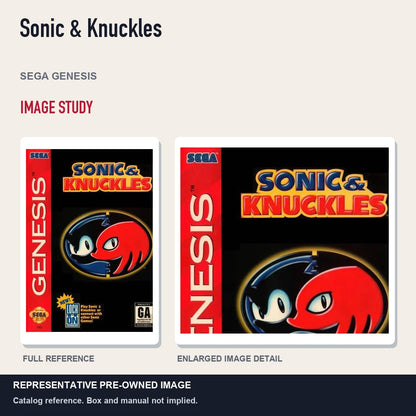 Representative pre-owned Sonic & Knuckles (Sega Genesis), full image and detail.