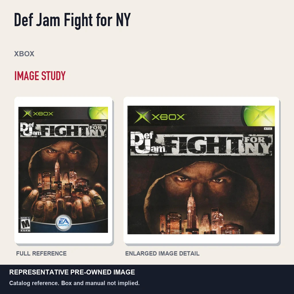 Representative pre-owned Def Jam Fight for NY (Xbox), full image and detail.