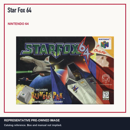 Representative pre-owned Star Fox 64 (Nintendo 64), minimal product layout.