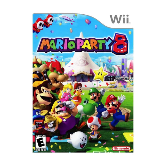 Representative pre-owned Mario Party 8 (Wii), white product reference.